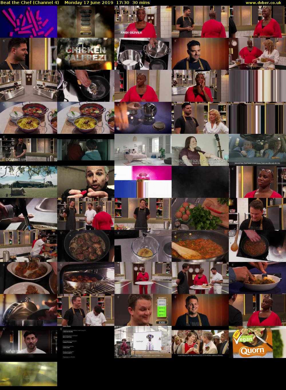 Beat the Chef (Channel 4) Monday 17 June 2019 17:30 - 18:00