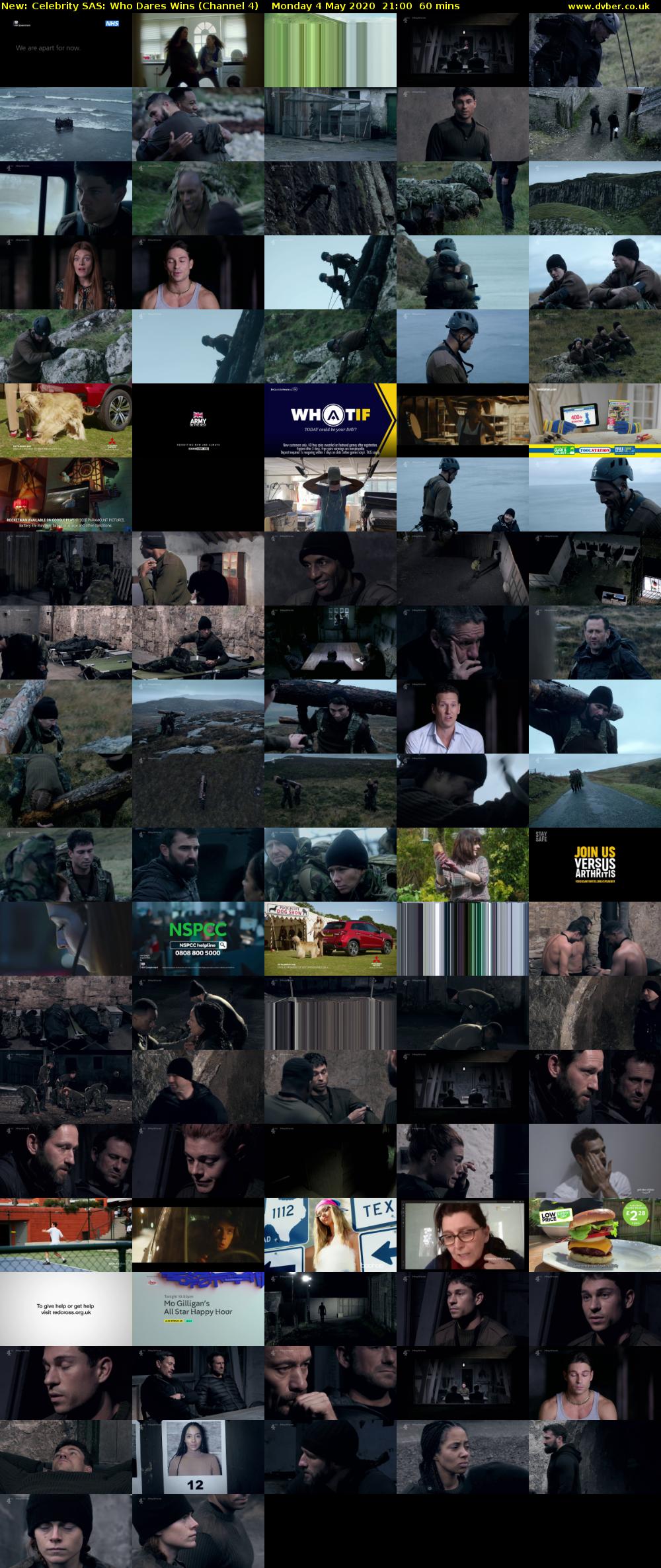 Celebrity SAS: Who Dares Wins (Channel 4) Monday 4 May 2020 21:00 - 22:00
