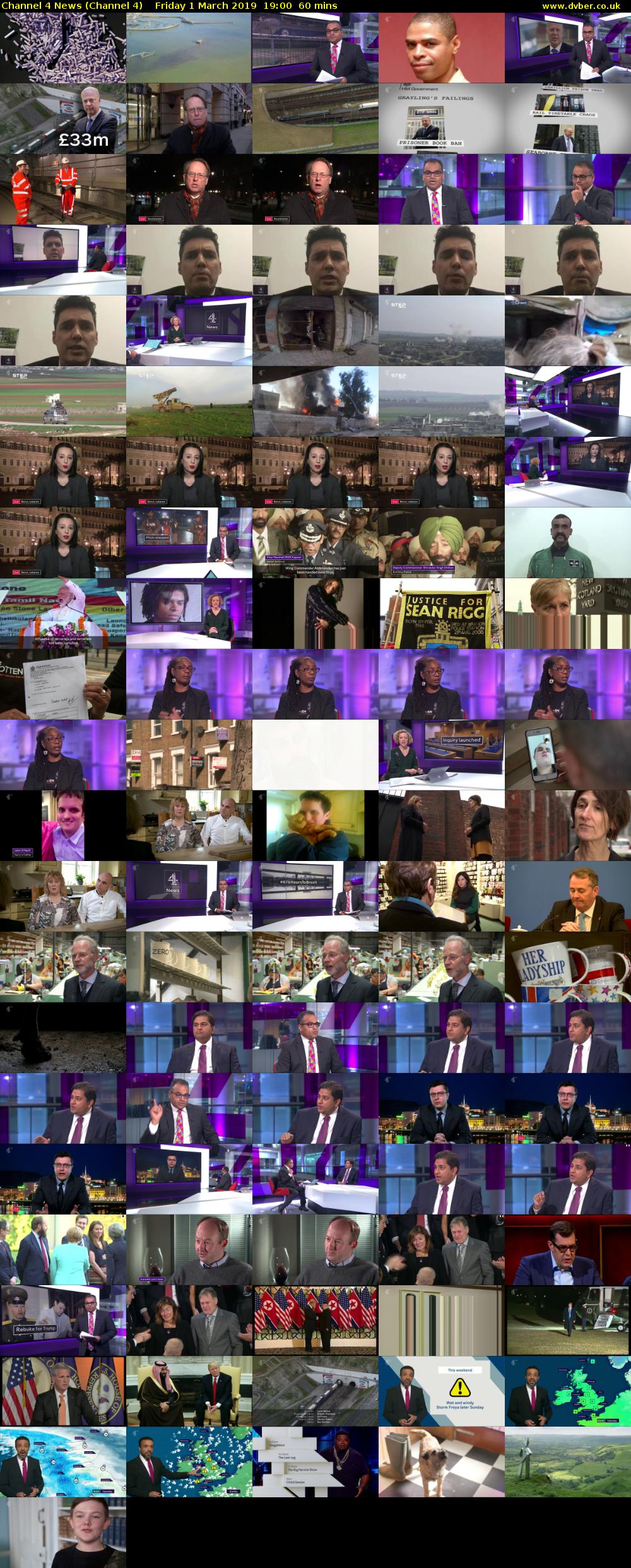 Channel 4 News (Channel 4) Friday 1 March 2019 19:00 - 20:00