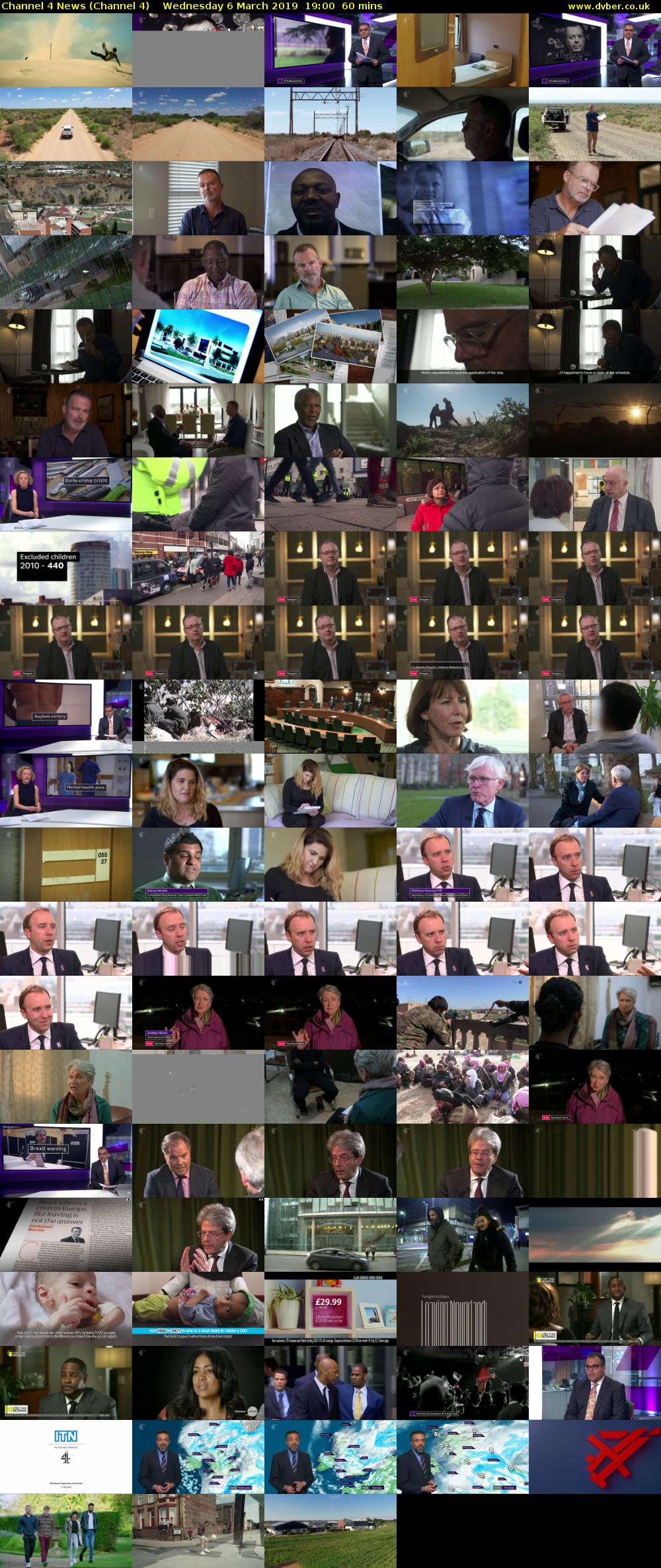 Channel 4 News (Channel 4) Wednesday 6 March 2019 19:00 - 20:00
