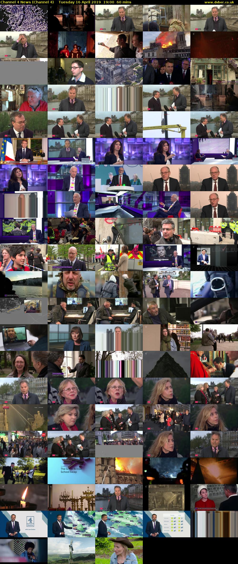 Channel 4 News (Channel 4) Tuesday 16 April 2019 19:00 - 20:00