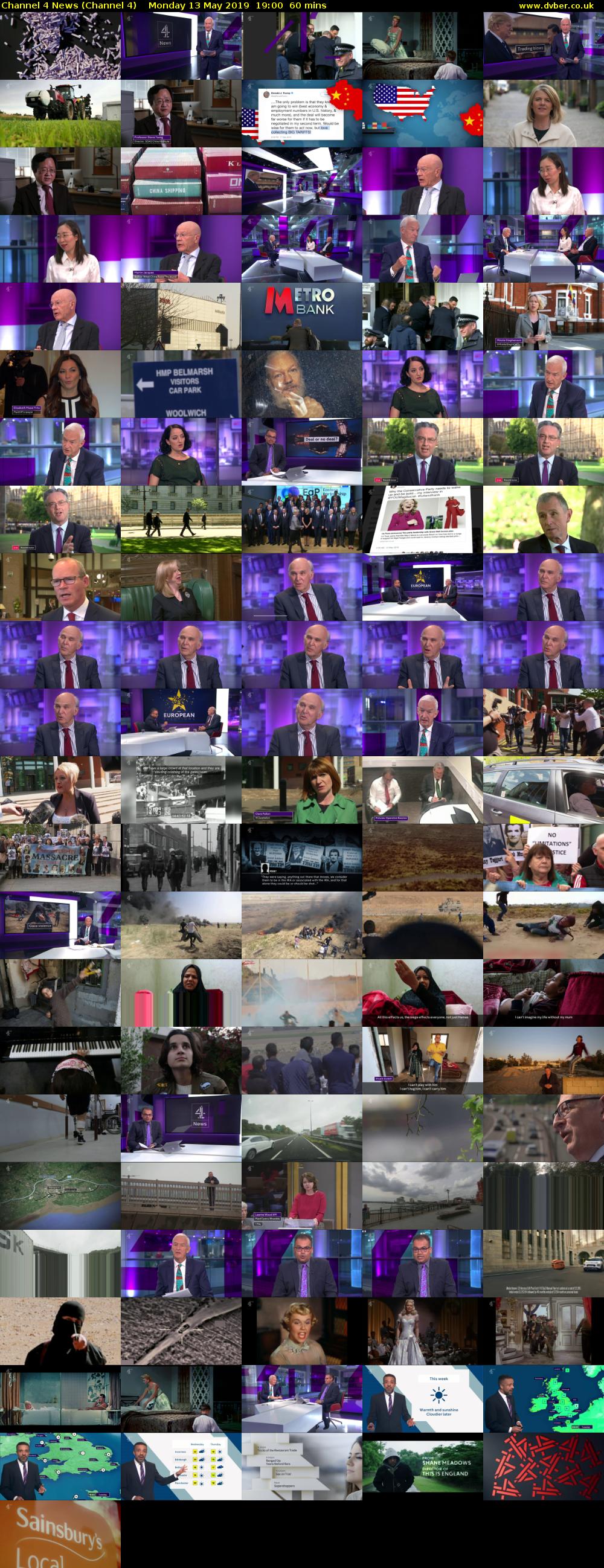 Channel 4 News (Channel 4) Monday 13 May 2019 19:00 - 20:00