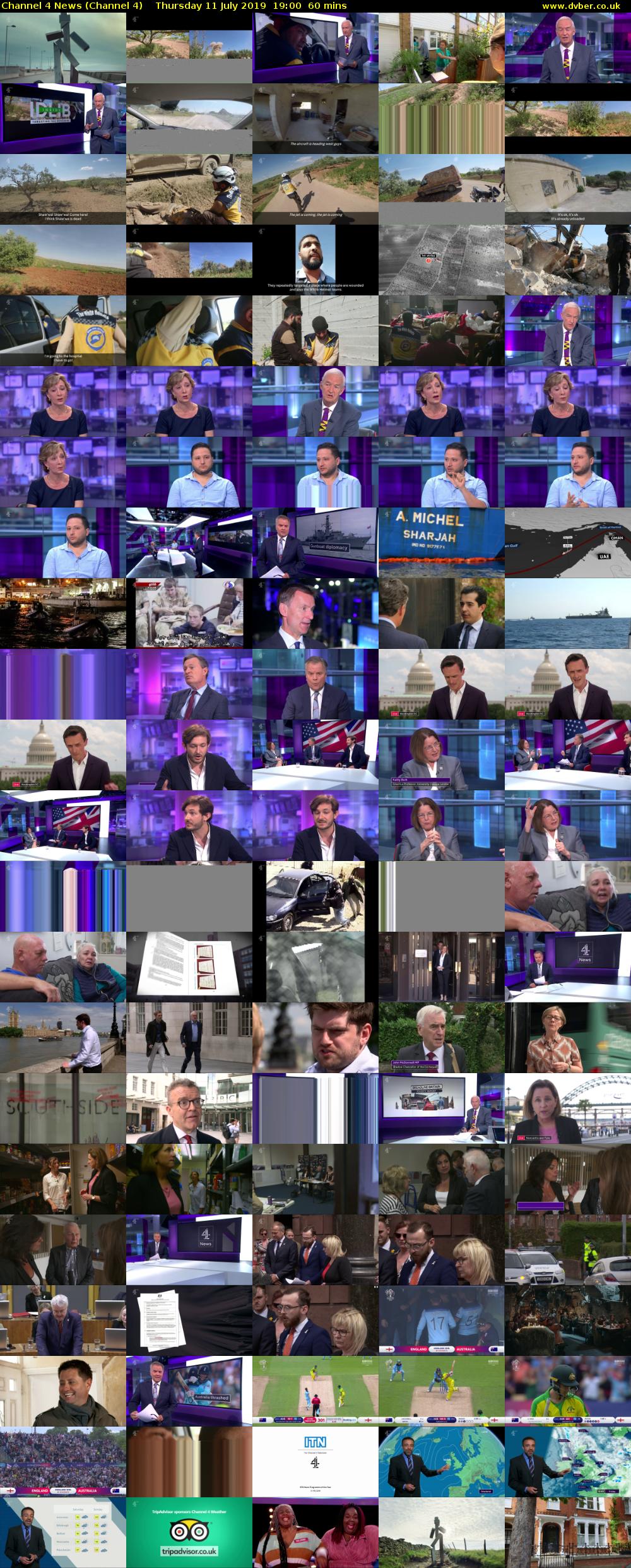 Channel 4 News (Channel 4) Thursday 11 July 2019 19:00 - 20:00