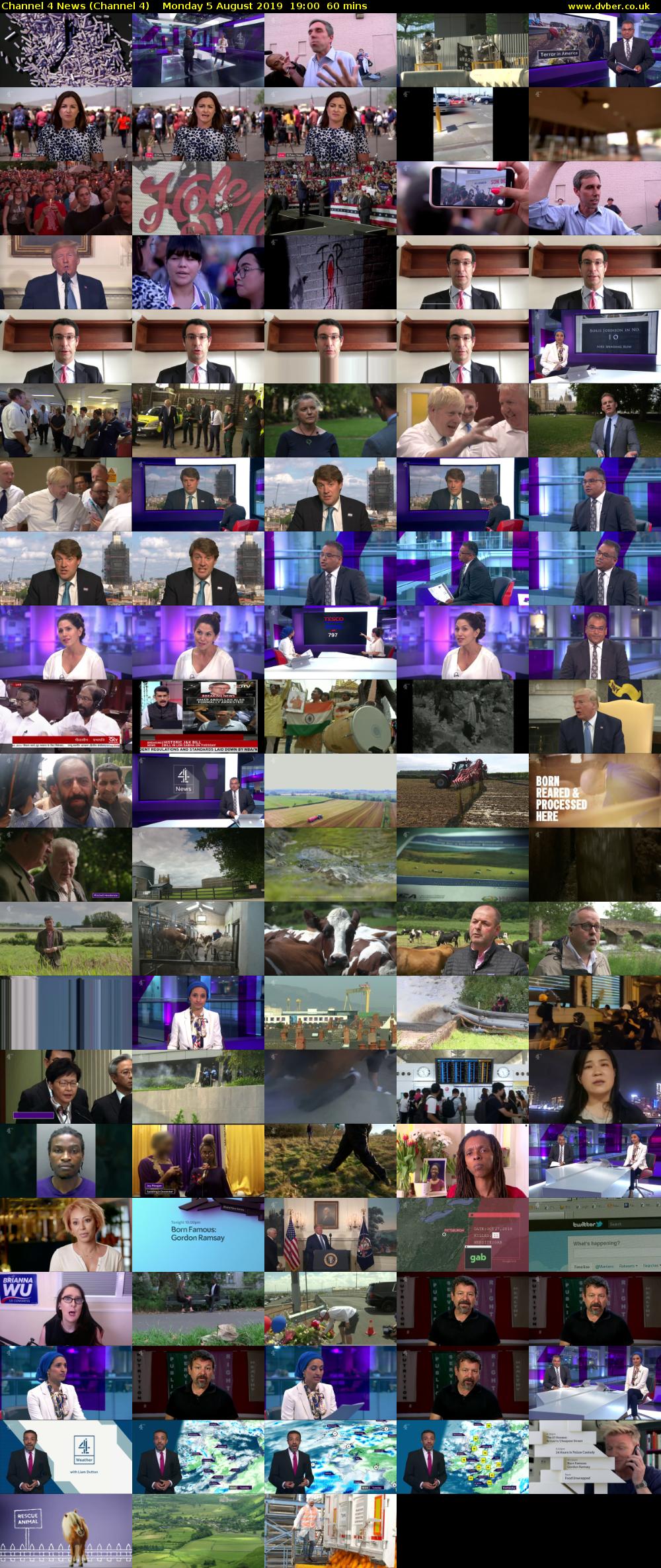 Channel 4 News (Channel 4) Monday 5 August 2019 19:00 - 20:00