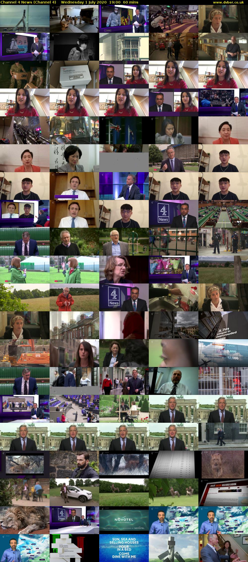 Channel 4 News (Channel 4) Wednesday 1 July 2020 19:00 - 20:00