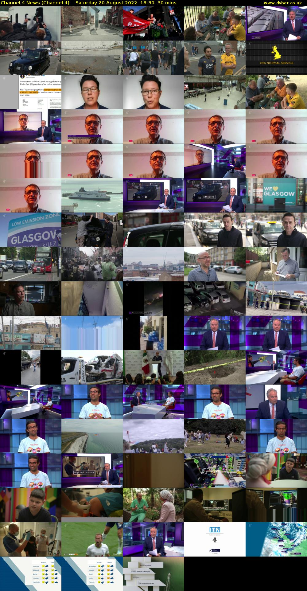 Channel 4 News (Channel 4) Saturday 20 August 2022 18:30 - 19:00