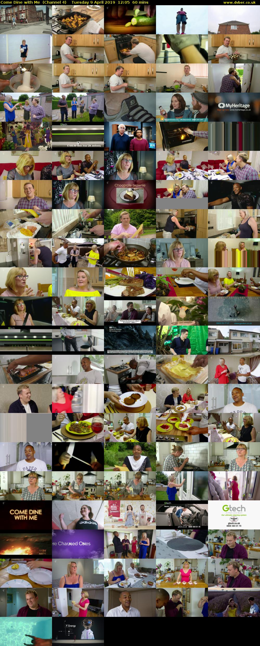 Come Dine with Me  (Channel 4) Tuesday 9 April 2019 12:05 - 13:05