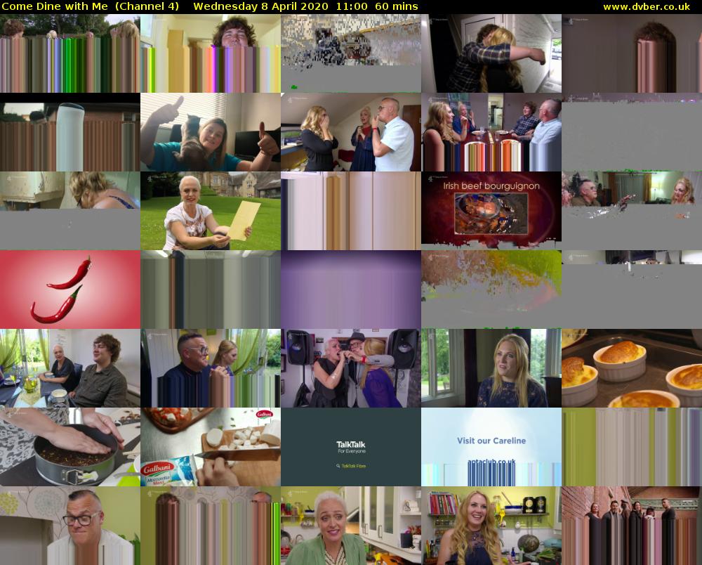 Come Dine with Me  (Channel 4) Wednesday 8 April 2020 11:00 - 12:00
