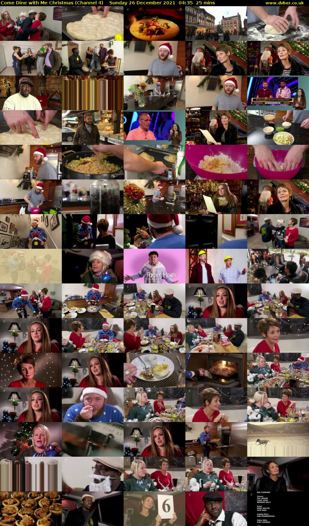 Come Dine with Me Christmas (Channel 4) Sunday 26 December 2021 04:35 - 05:00