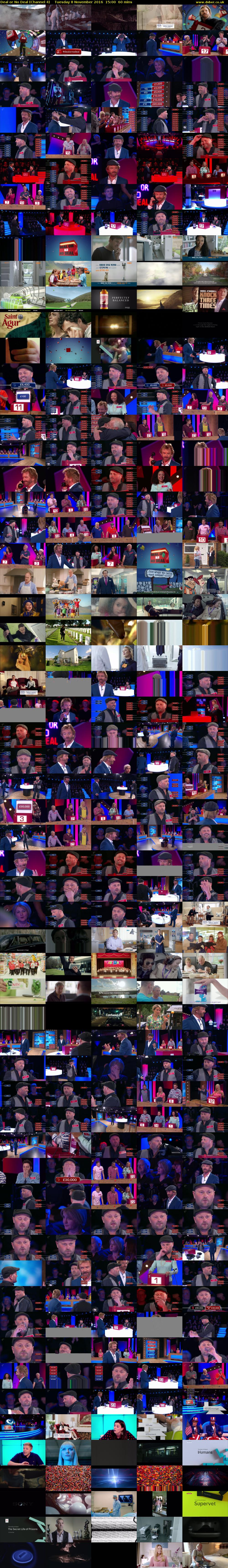 Deal or No Deal (Channel 4) Tuesday 8 November 2016 15:00 - 16:00