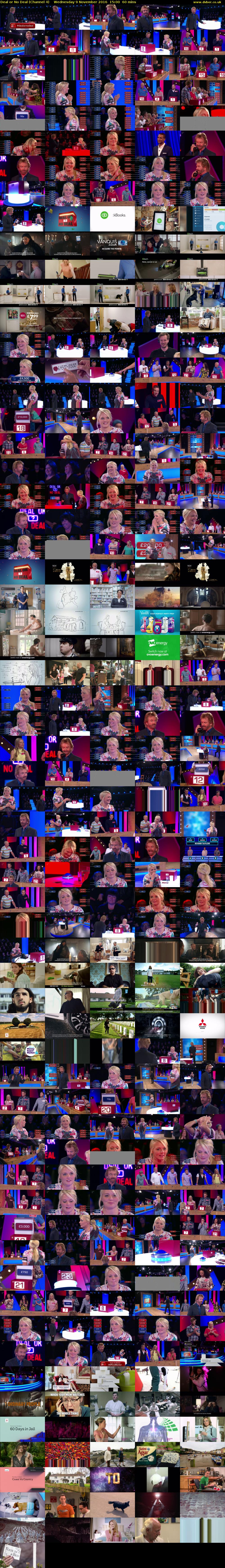 Deal or No Deal (Channel 4) Wednesday 9 November 2016 15:00 - 16:00