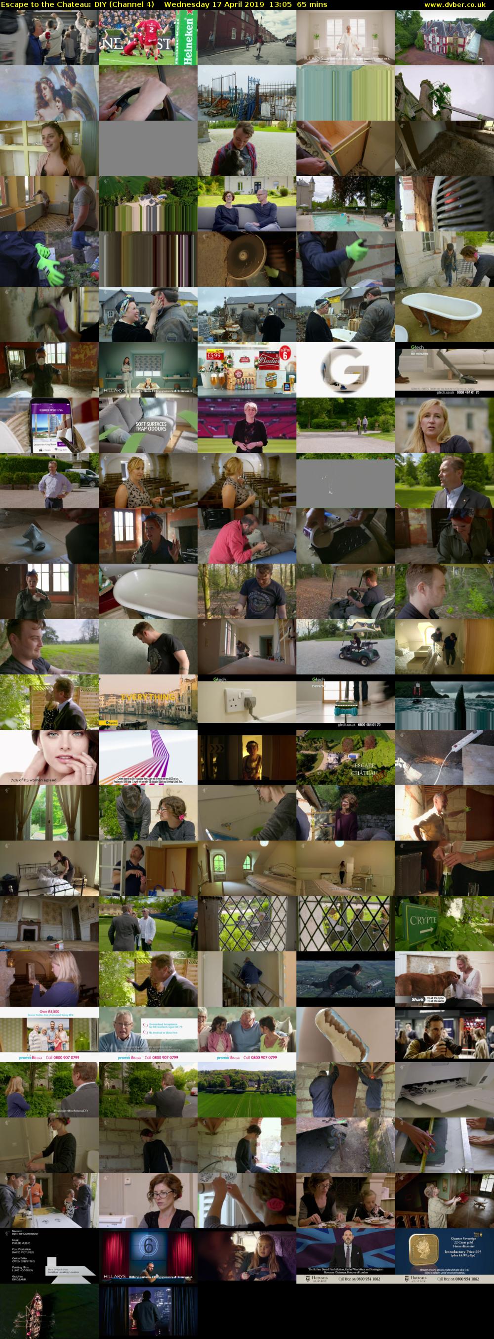 Escape to the Chateau: DIY (Channel 4) Wednesday 17 April 2019 13:05 - 14:10