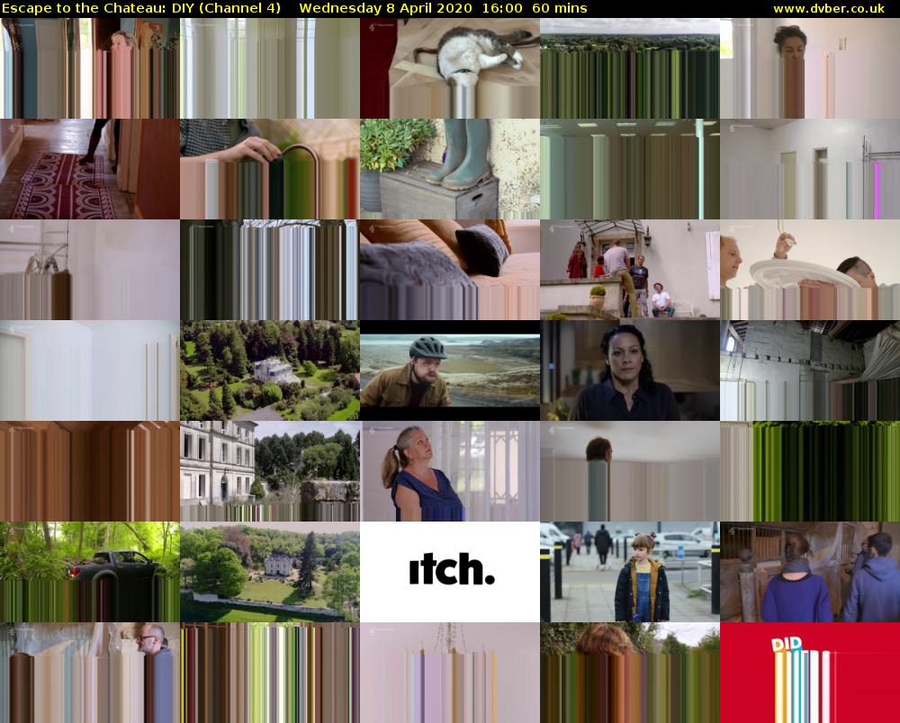 Escape to the Chateau: DIY (Channel 4) Wednesday 8 April 2020 16:00 - 17:00