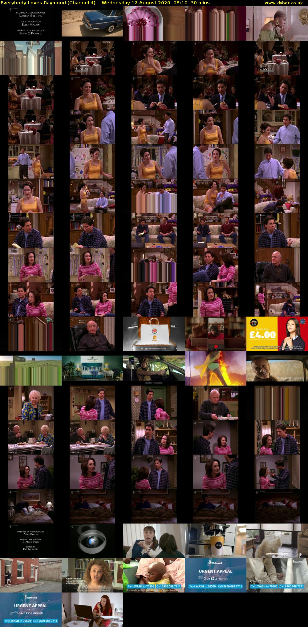 Everybody Loves Raymond (Channel 4) Wednesday 12 August 2020 08:10 - 08:40