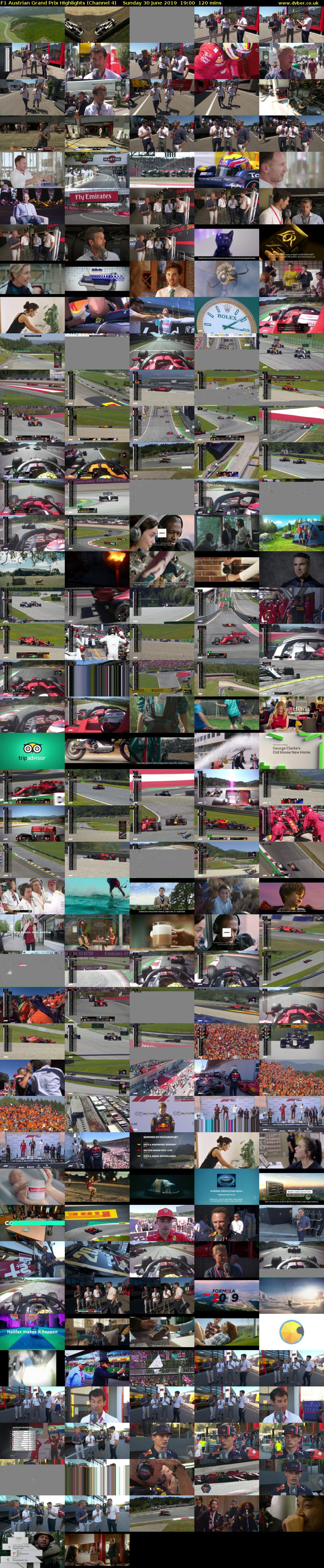 F1 Austrian Grand Prix Highlights (Channel 4) Sunday 30 June 2019 19:00 - 21:00