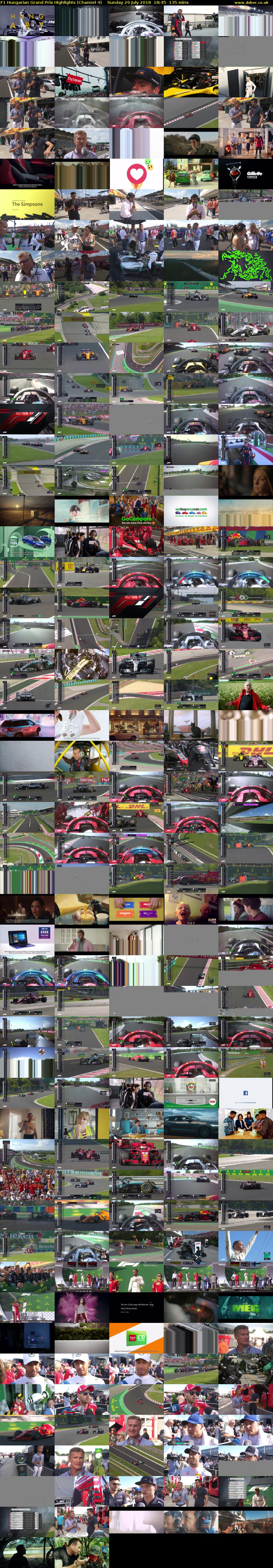 F1 Hungarian Grand Prix Highlights (Channel 4) Sunday 29 July 2018 18:45 - 21:00