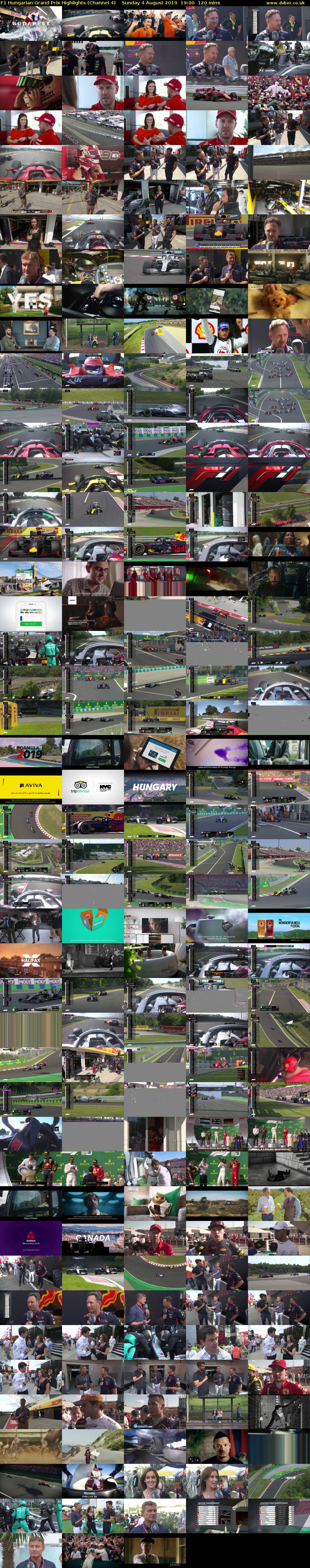 F1 Hungarian Grand Prix Highlights (Channel 4) Sunday 4 August 2019 19:00 - 21:00