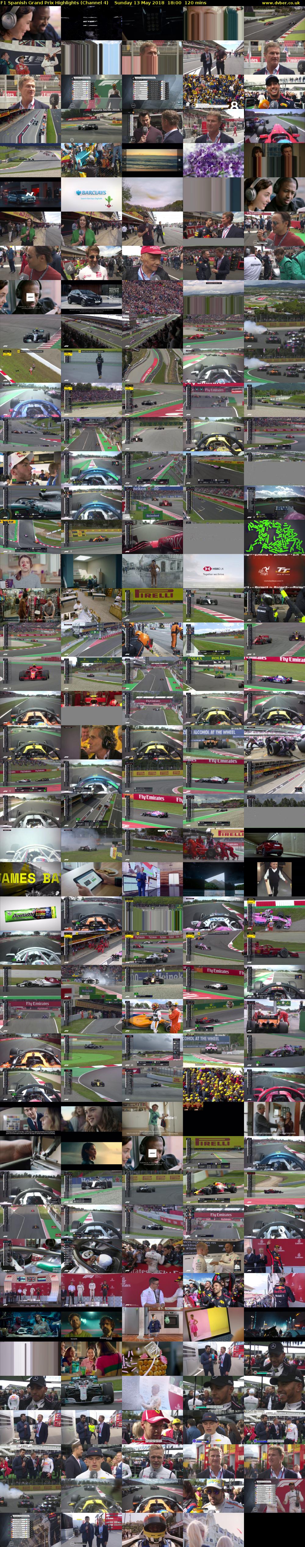 F1 Spanish Grand Prix Highlights (Channel 4) Sunday 13 May 2018 18:00 - 20:00