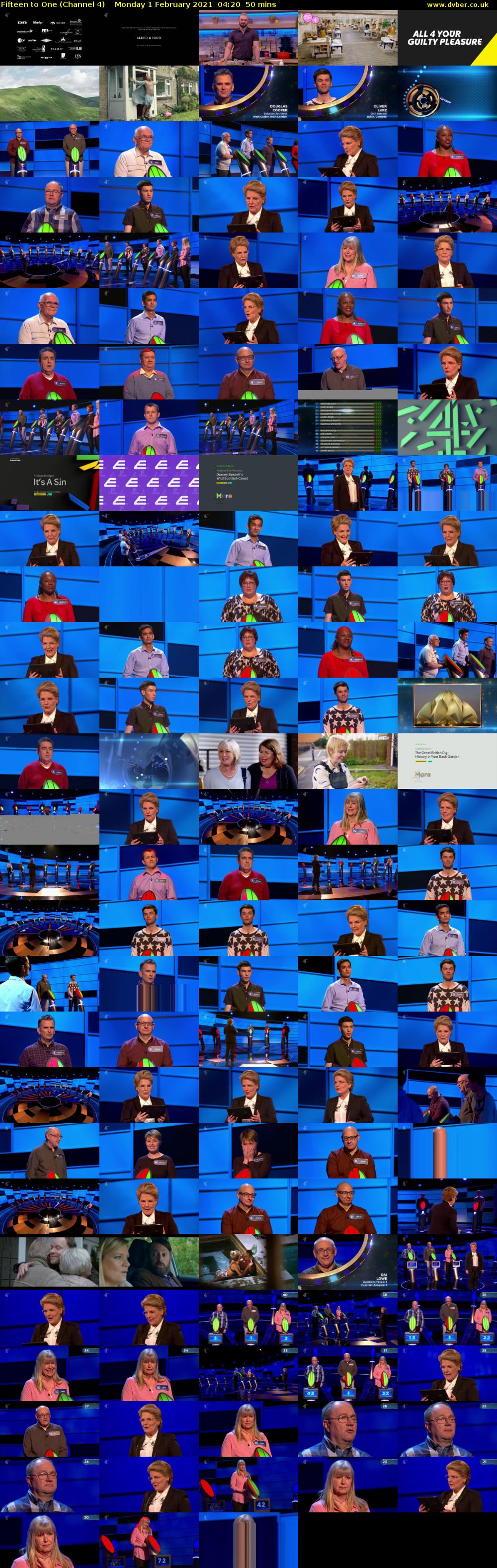 Fifteen to One (Channel 4) Monday 1 February 2021 04:20 - 05:10