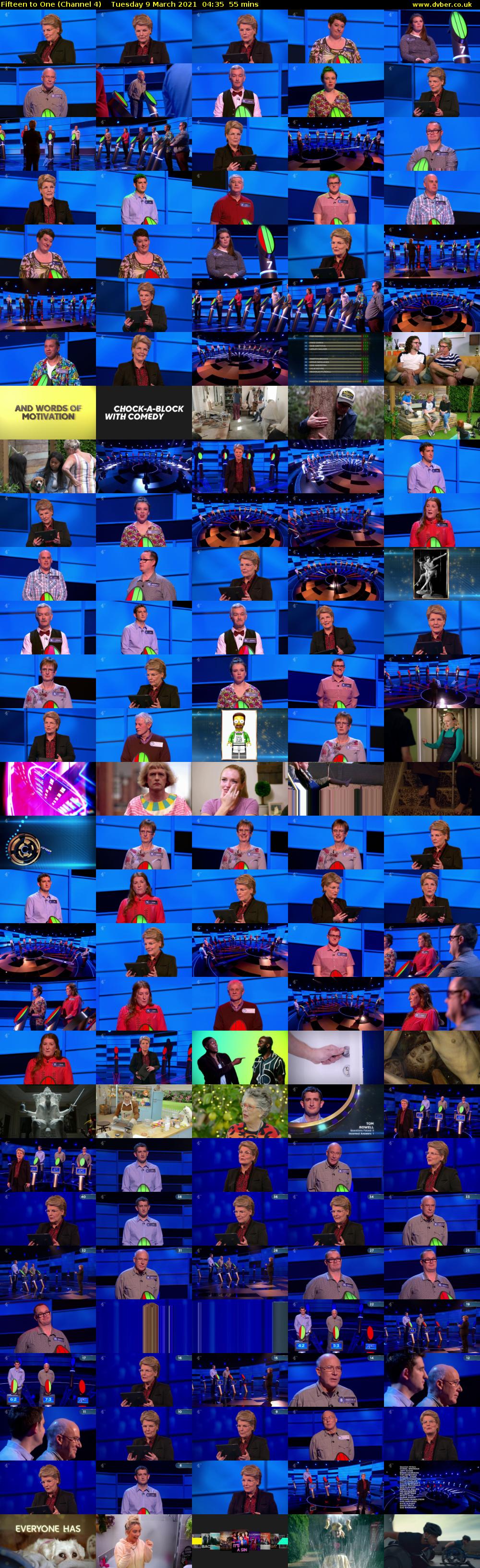 Fifteen to One (Channel 4) Tuesday 9 March 2021 04:35 - 05:30
