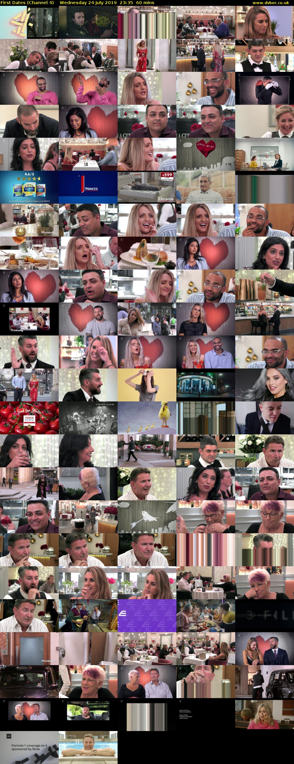 First Dates (Channel 4) Wednesday 24 July 2019 23:35 - 00:35