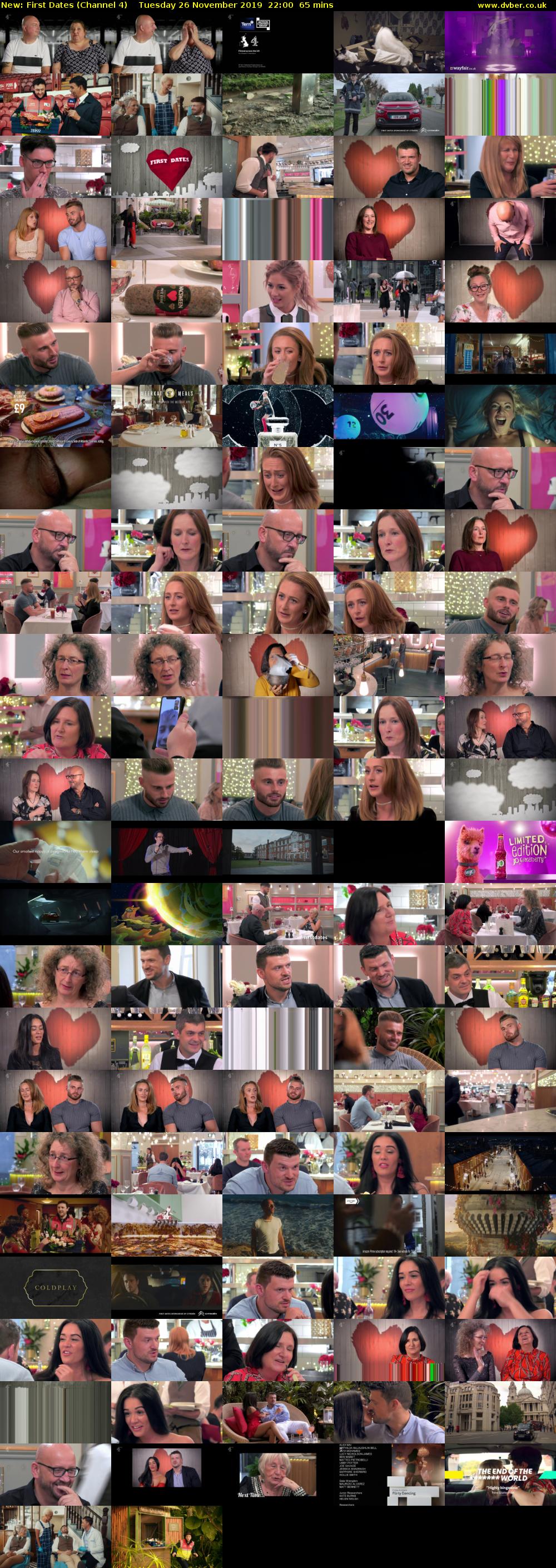 First Dates (Channel 4) Tuesday 26 November 2019 22:00 - 23:05