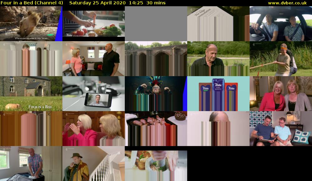 Four in a Bed (Channel 4) Saturday 25 April 2020 14:25 - 14:55