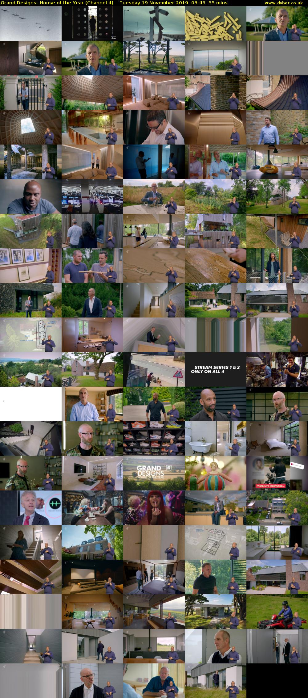 Grand Designs: House of the Year (Channel 4) Tuesday 19 November 2019 03:45 - 04:40
