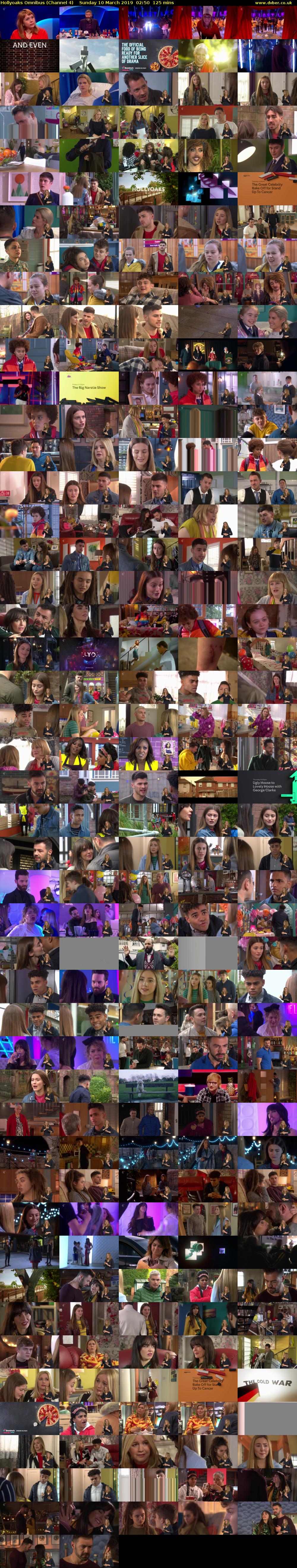 Hollyoaks Omnibus (Channel 4) Sunday 10 March 2019 02:50 - 04:55