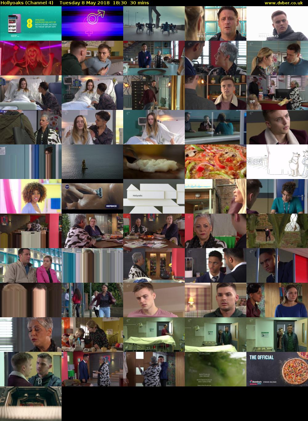 Hollyoaks (Channel 4) Tuesday 8 May 2018 18:30 - 19:00