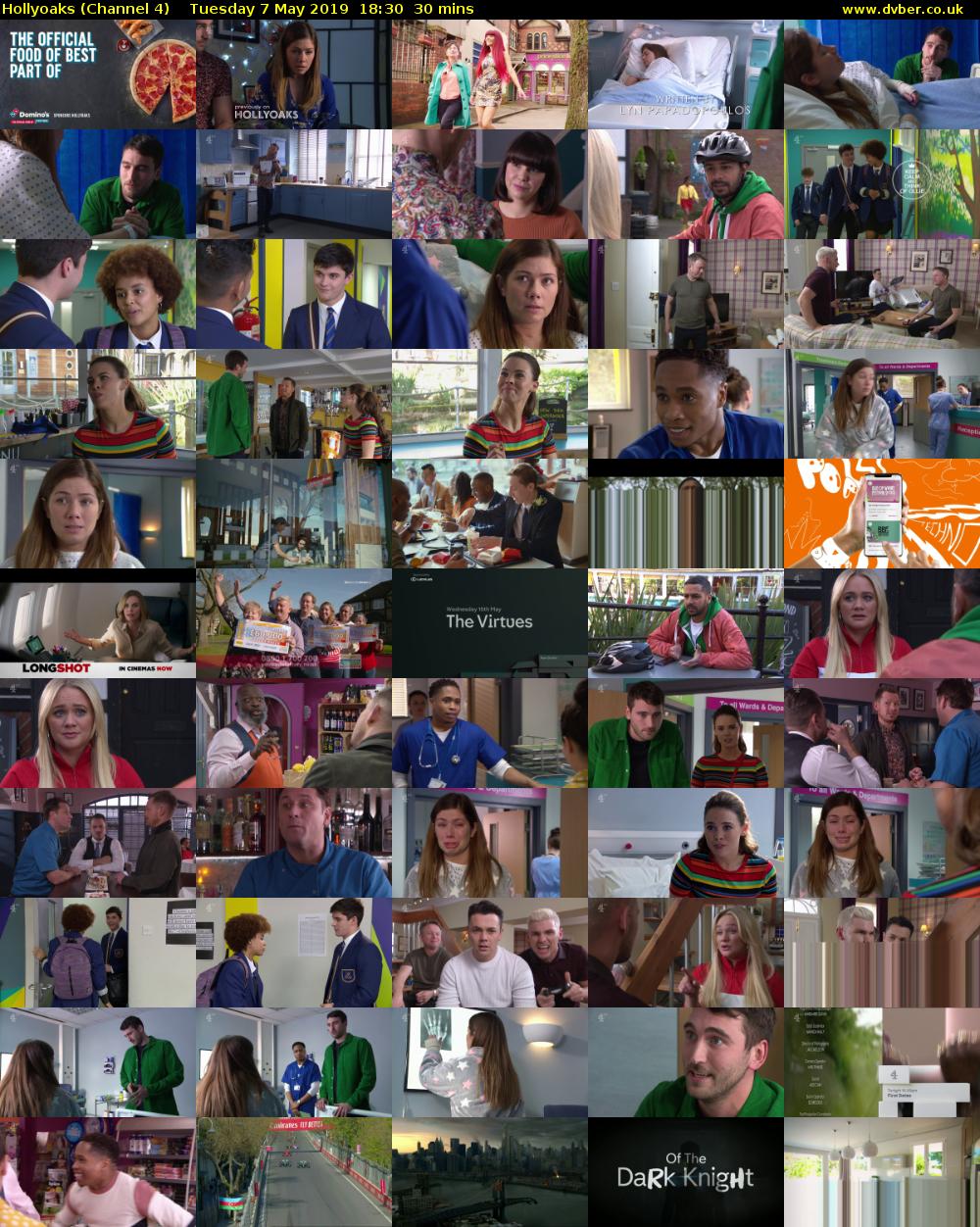 Hollyoaks (Channel 4) Tuesday 7 May 2019 18:30 - 19:00