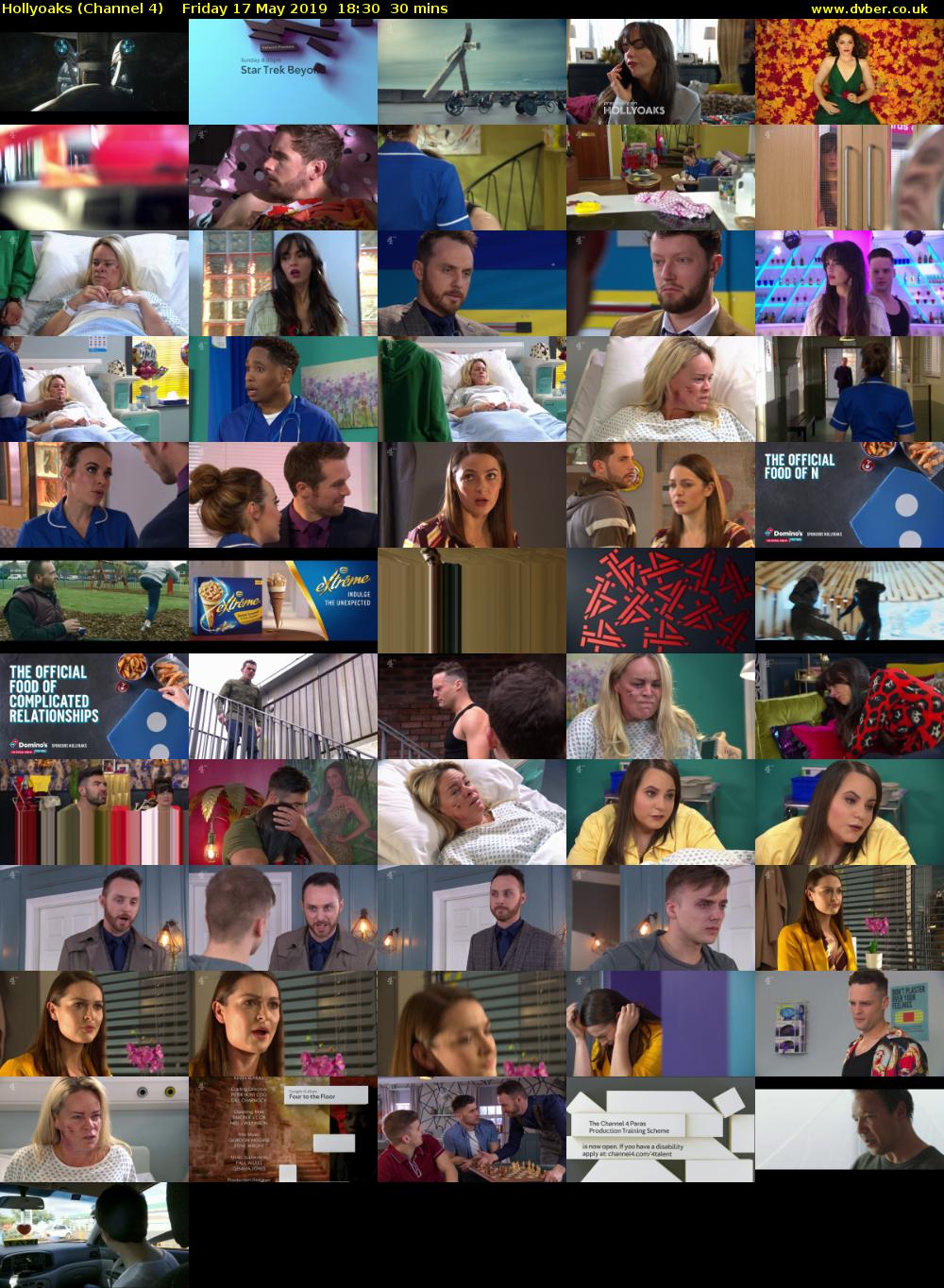 Hollyoaks (Channel 4) Friday 17 May 2019 18:30 - 19:00