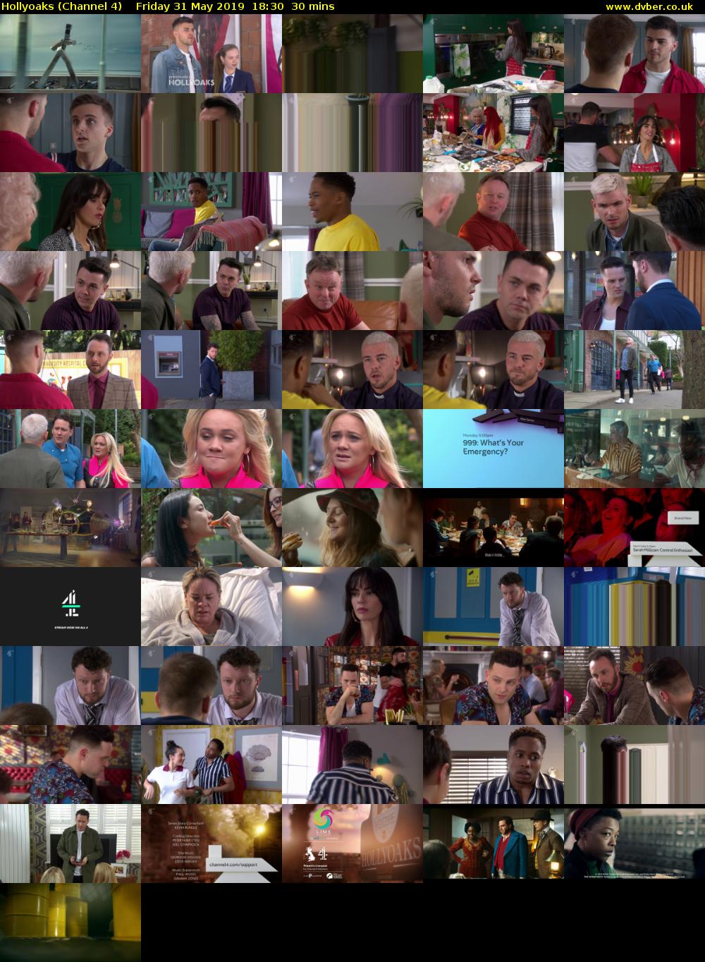 Hollyoaks (Channel 4) Friday 31 May 2019 18:30 - 19:00