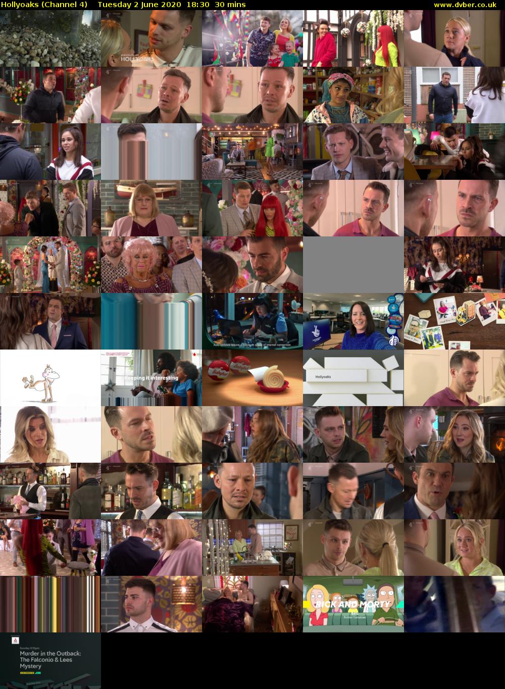 Hollyoaks (Channel 4) Tuesday 2 June 2020 18:30 - 19:00