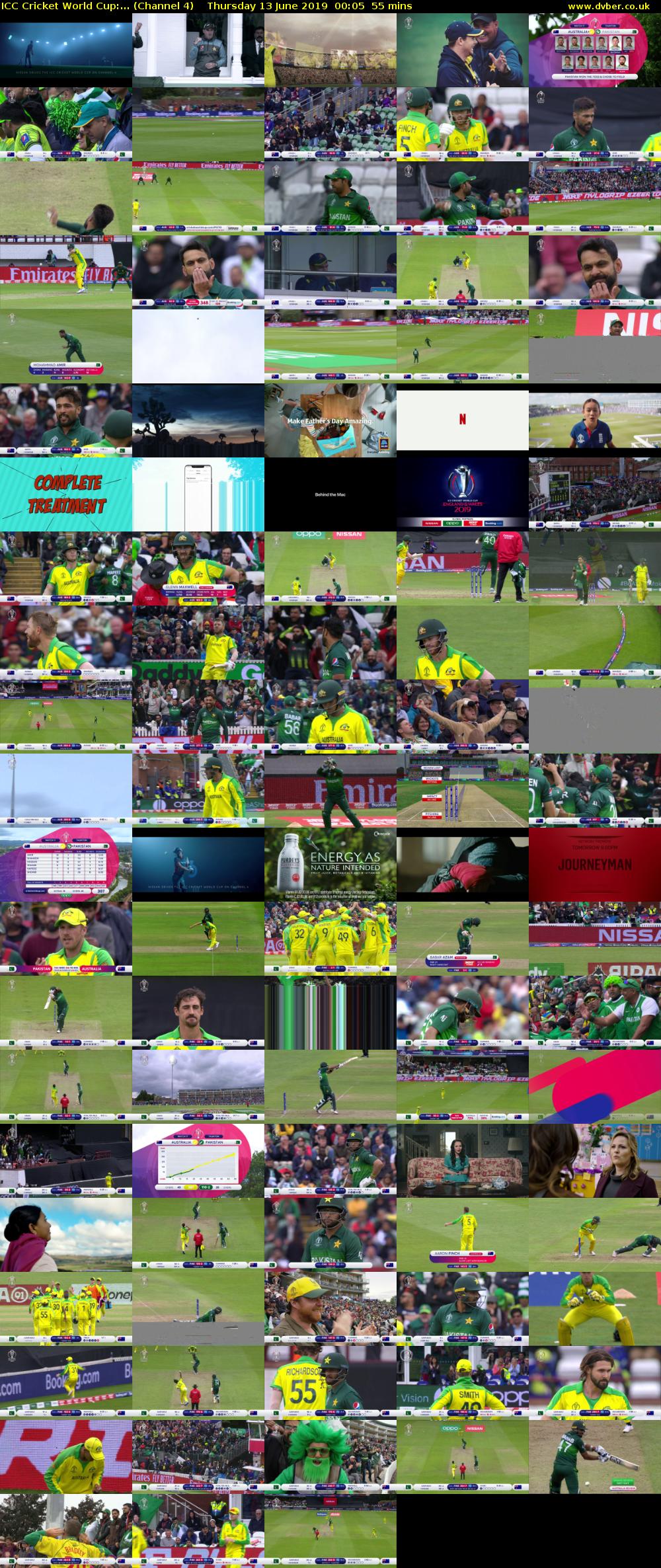 ICC Cricket World Cup:... (Channel 4) Thursday 13 June 2019 00:05 - 01:00