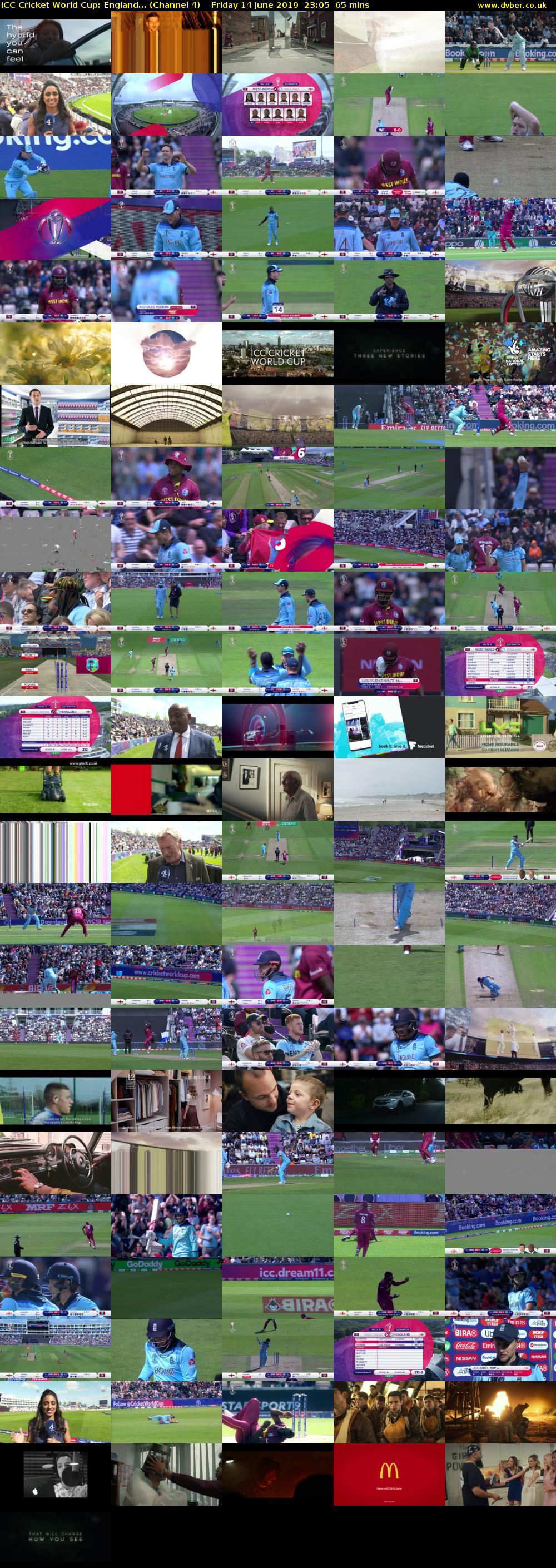 ICC Cricket World Cup: England... (Channel 4) Friday 14 June 2019 23:05 - 00:10