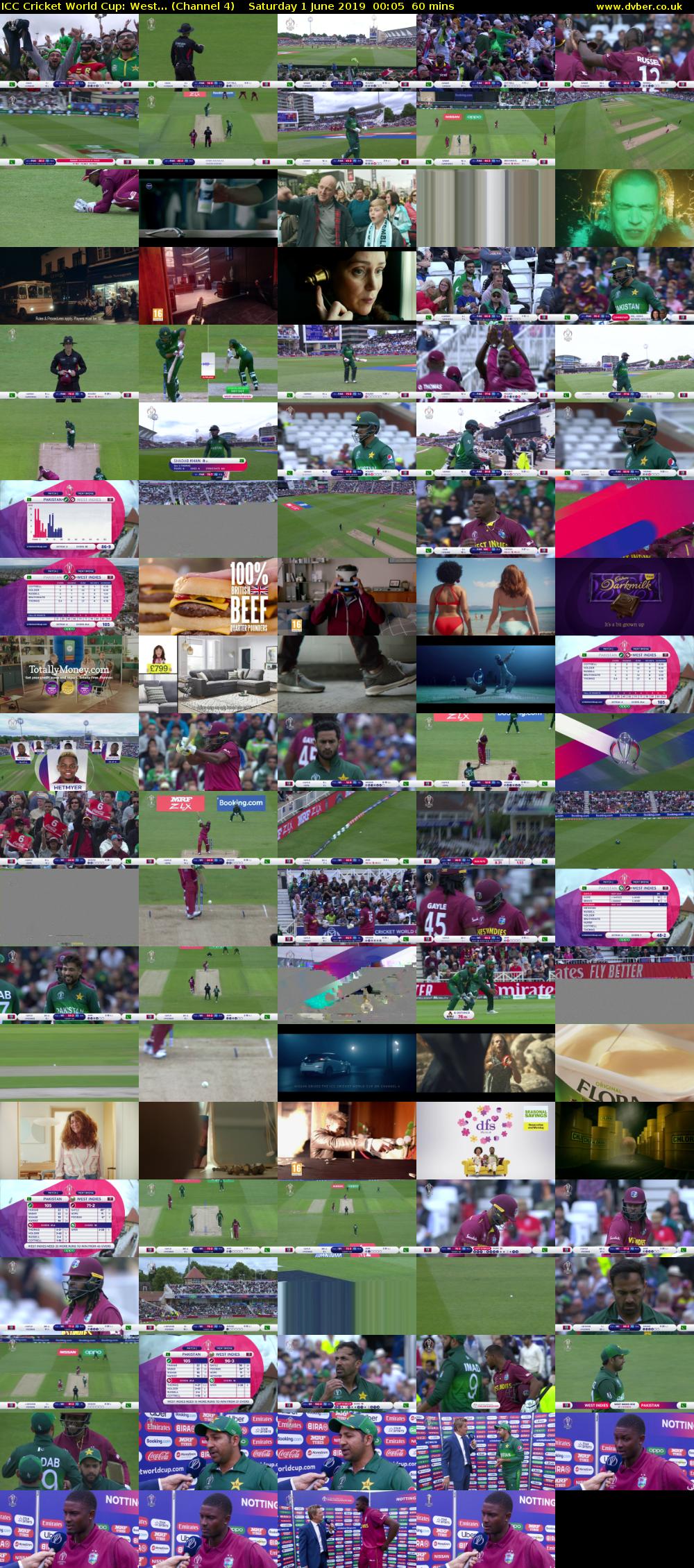 ICC Cricket World Cup: West... (Channel 4) Saturday 1 June 2019 00:05 - 01:05