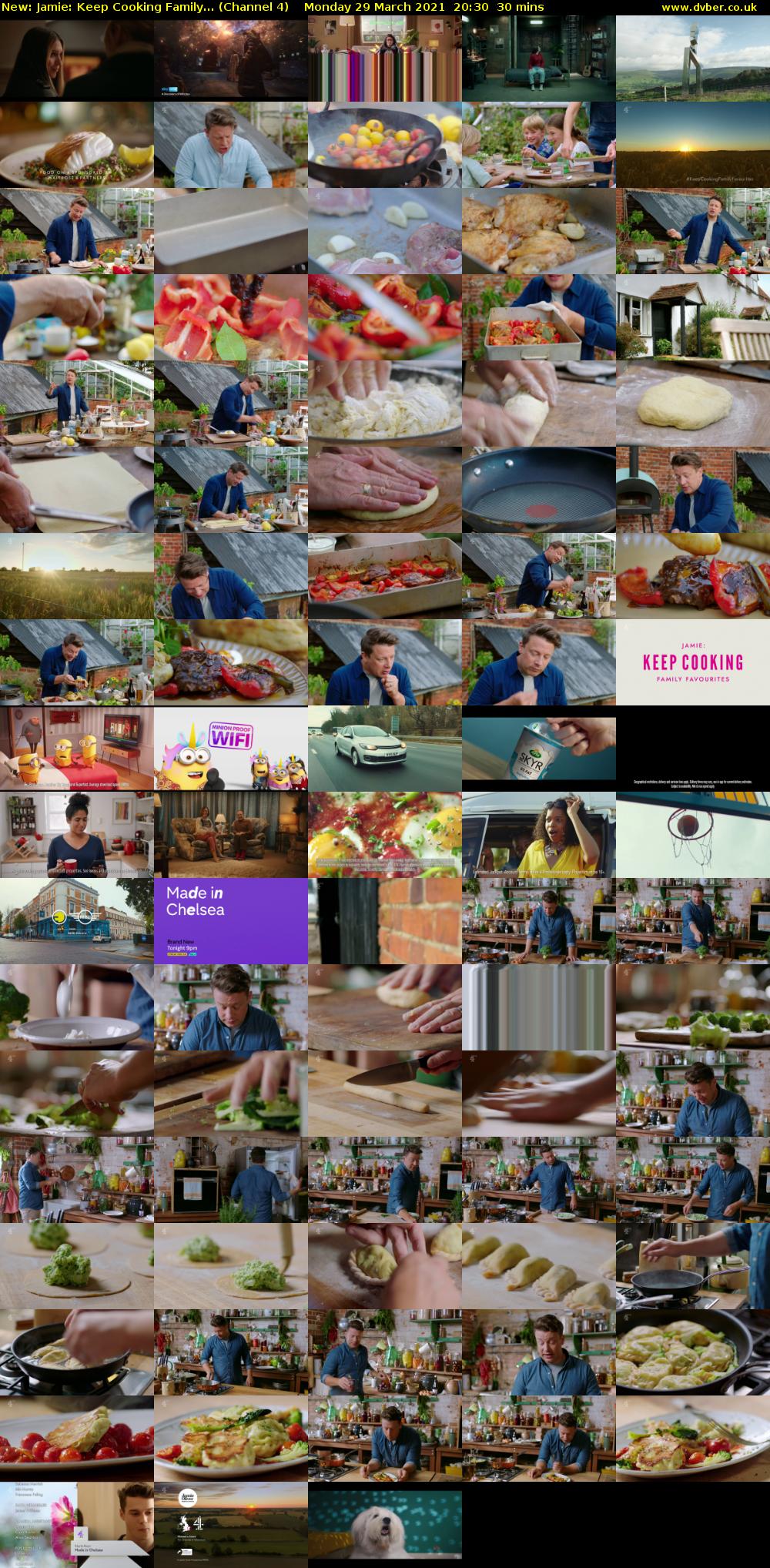 Jamie: Keep Cooking Family... (Channel 4) Monday 29 March 2021 20:30 - 21:00