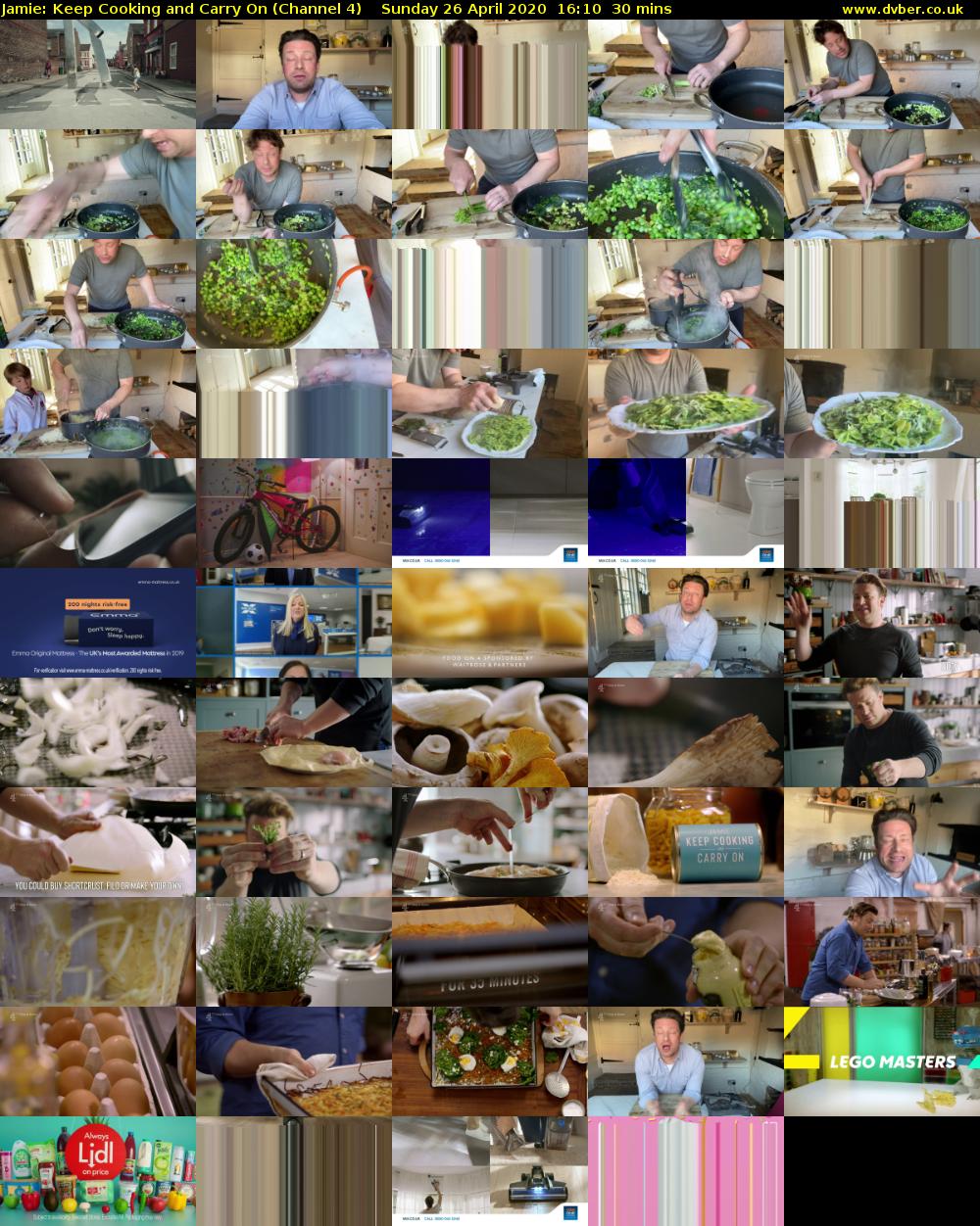Jamie: Keep Cooking and Carry On (Channel 4) Sunday 26 April 2020 16:10 - 16:40