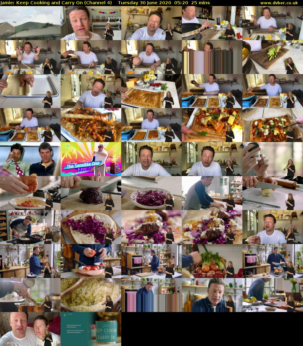 Jamie: Keep Cooking and Carry On (Channel 4) Tuesday 30 June 2020 05:20 - 05:45