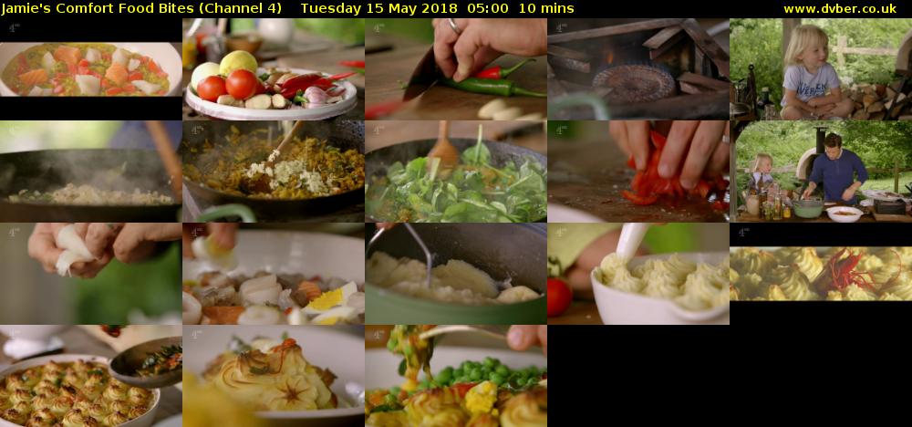 Jamie's Comfort Food Bites (Channel 4) Tuesday 15 May 2018 05:00 - 05:10