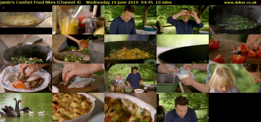 Jamie's Comfort Food Bites (Channel 4) Wednesday 19 June 2019 04:45 - 04:55