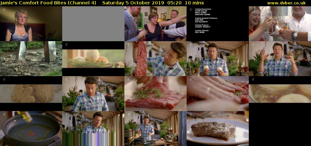 Jamie's Comfort Food Bites (Channel 4) Saturday 5 October 2019 05:20 - 05:30