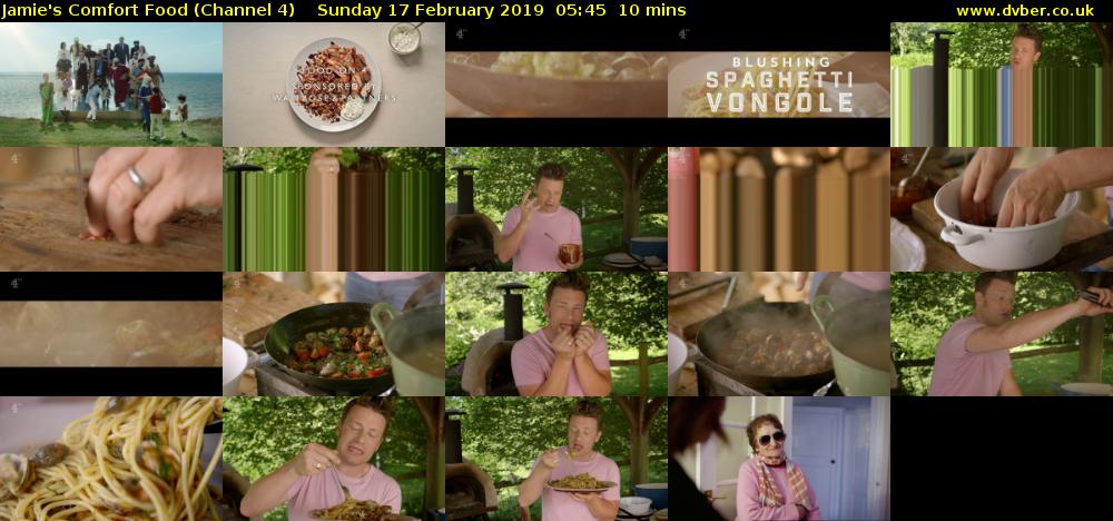 Jamie's Comfort Food (Channel 4) Sunday 17 February 2019 05:45 - 05:55