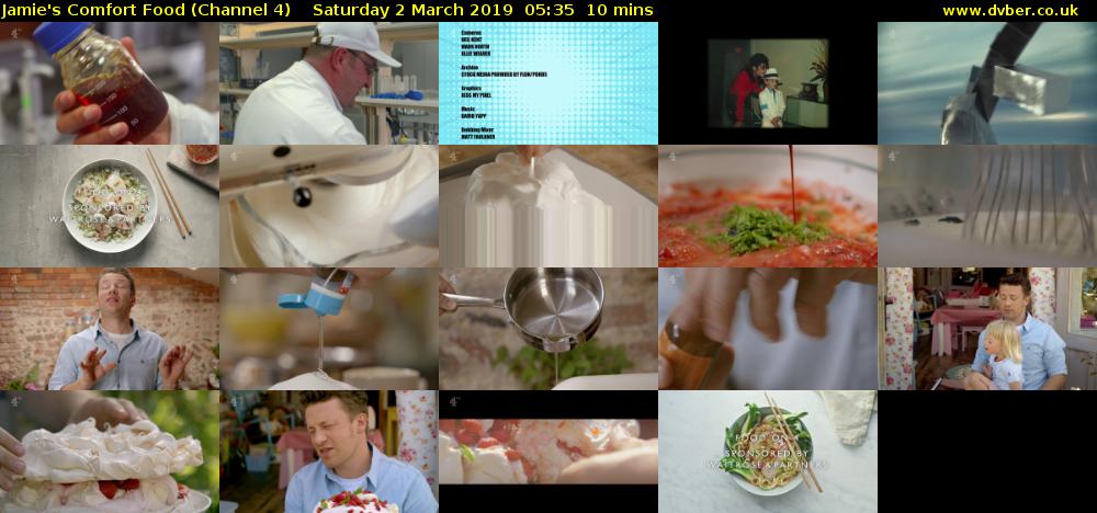 Jamie's Comfort Food (Channel 4) Saturday 2 March 2019 05:35 - 05:45