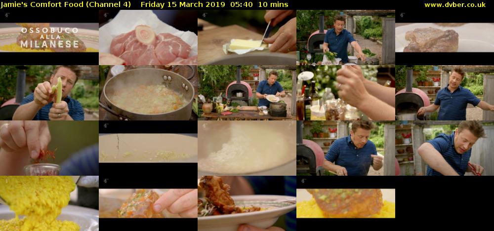 Jamie's Comfort Food (Channel 4) Friday 15 March 2019 05:40 - 05:50