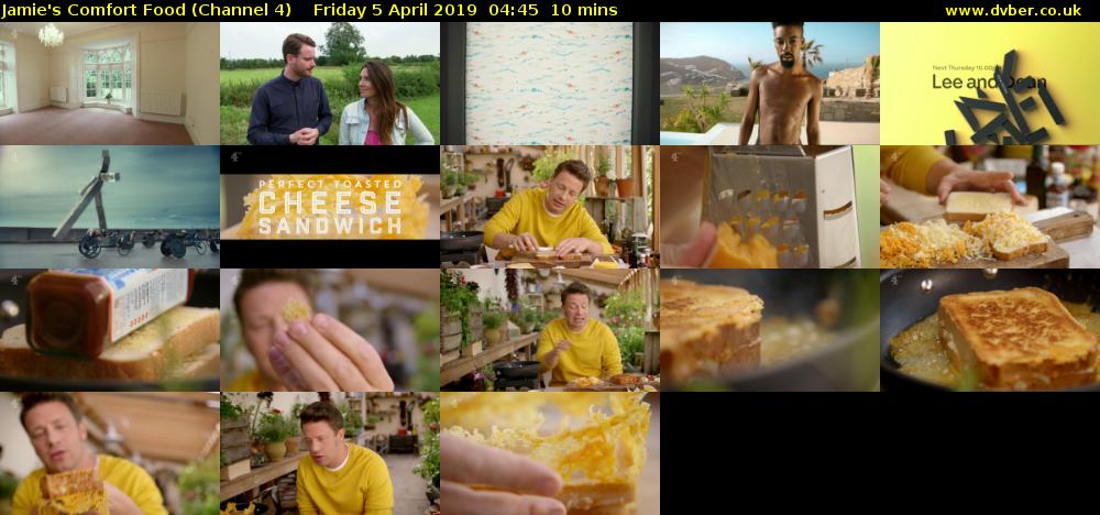 Jamie's Comfort Food (Channel 4) Friday 5 April 2019 04:45 - 04:55
