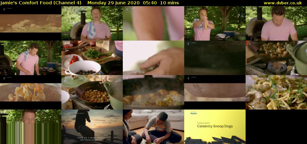 Jamie's Comfort Food (Channel 4) Monday 29 June 2020 05:40 - 05:50