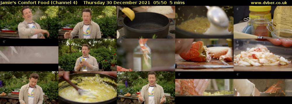 Jamie's Comfort Food (Channel 4) Thursday 30 December 2021 05:50 - 05:55