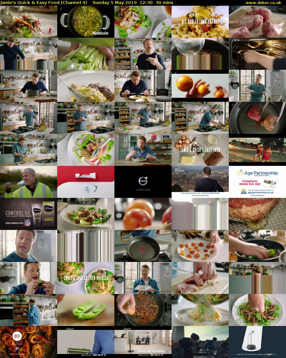 Jamie's Quick & Easy Food (Channel 4) Sunday 5 May 2019 12:30 - 13:00